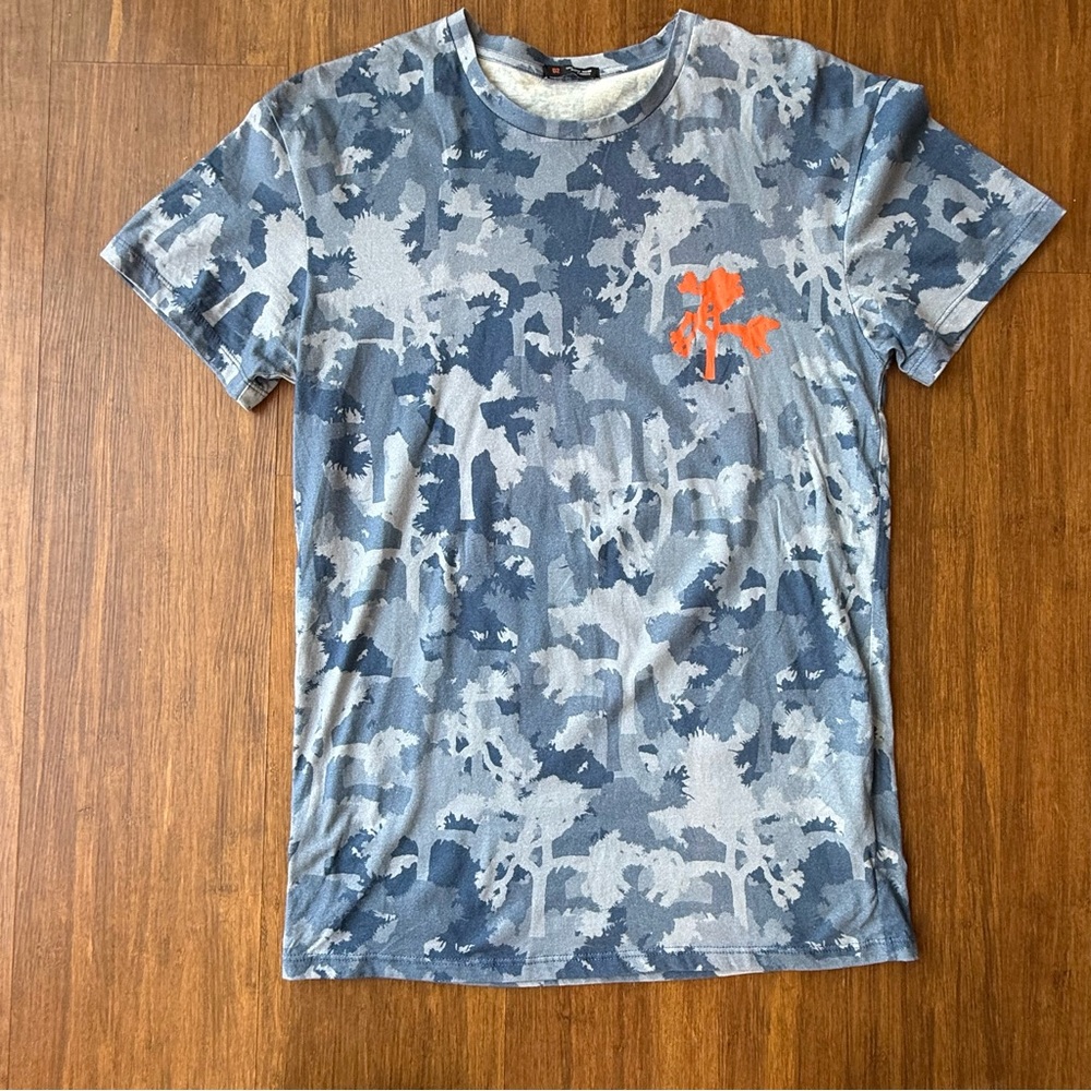 Joshua Tree T Shirt Blue Camo Camouflage Womens Small Tour Merch 2017 Tee